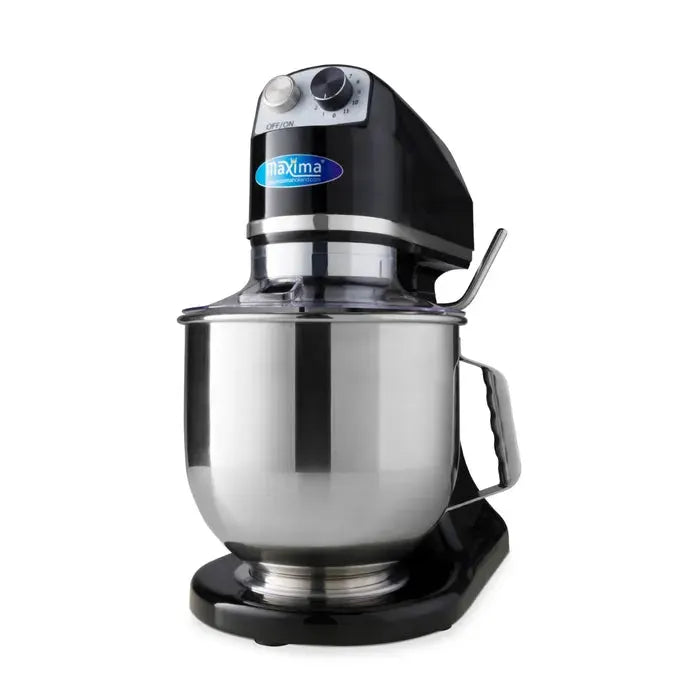 Batteur Mélangeur planétaire - 7 L - 11 vitesses - jusqu'à 2 kg de pâte - noir by Maxima