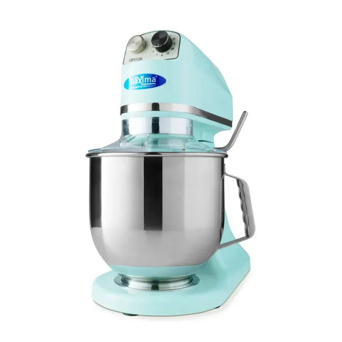 Batteur Mélangeur planétaire - 7 L - 11 vitesses - jusqu'à 2 kg de pâte - bleu by Maxima