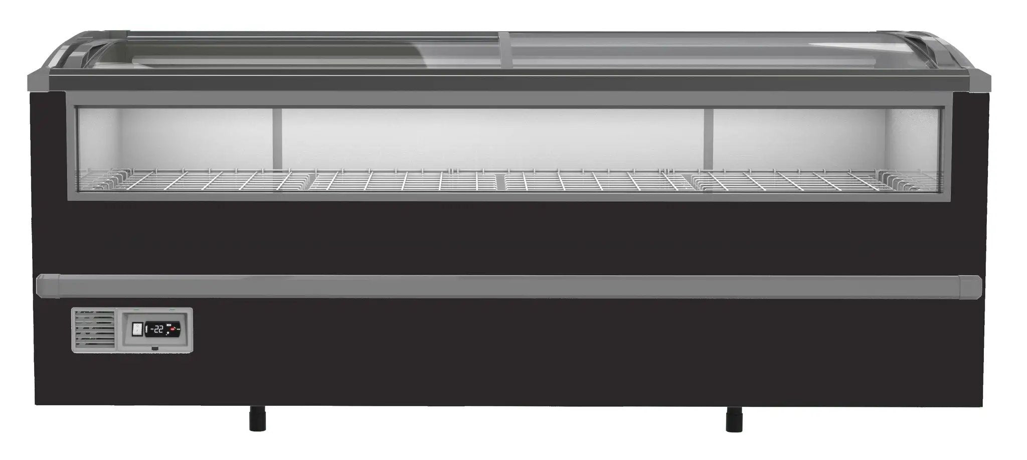 CONGÉLATEUR BAHUT POUR SUPERMARCHÉ NOIR 2125 DÉGIVRAGE MANUEL 7072.0030 Combisteel