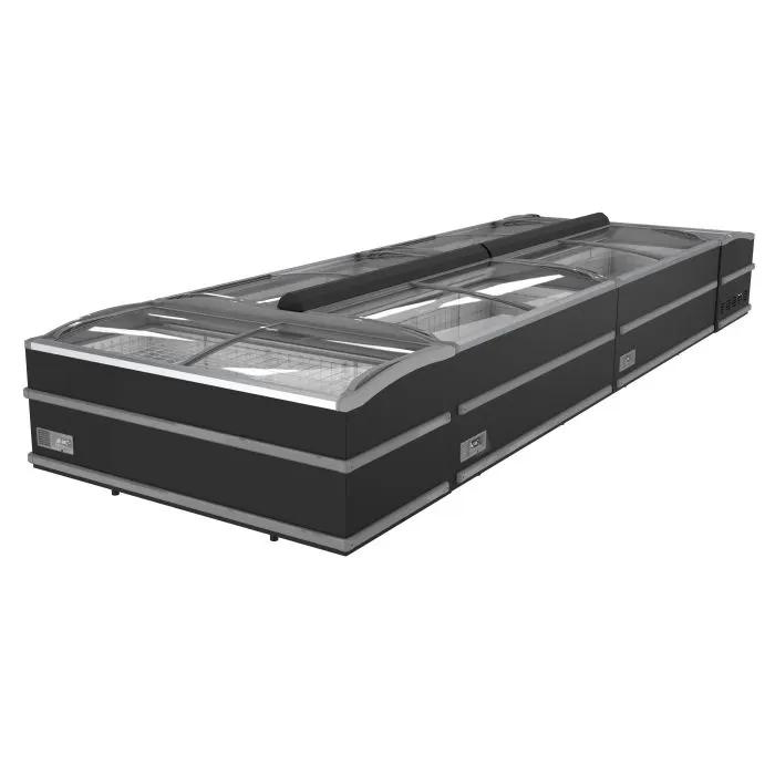 CONGÉLATEUR BAHUT NOIR POUR SUPERMARCHÉ TÊTE DE GONDOLE DÉGIVRAGE AUTOMATIQUE 7072.0105 Combisteel
