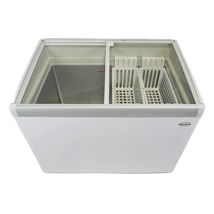 CONGÉLATEUR BAHUT COUVERCLE EN VERRE LOTTE 336L - 7086.0030 - Combisteel
