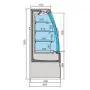 VITRINE RÉFRIGÉRÉE NOAH AVEC PORTES COULISSANTES 1.3 7350.0020 Combisteel