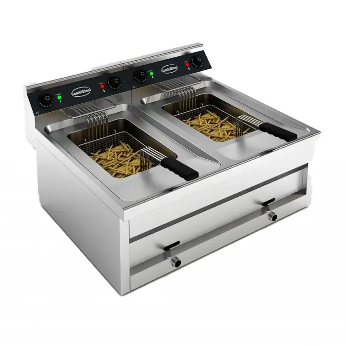 FRITEUSE POSABLE ÉLECTRIQUE 2X12L 2X9KW - 7455.0945 - Combisteel