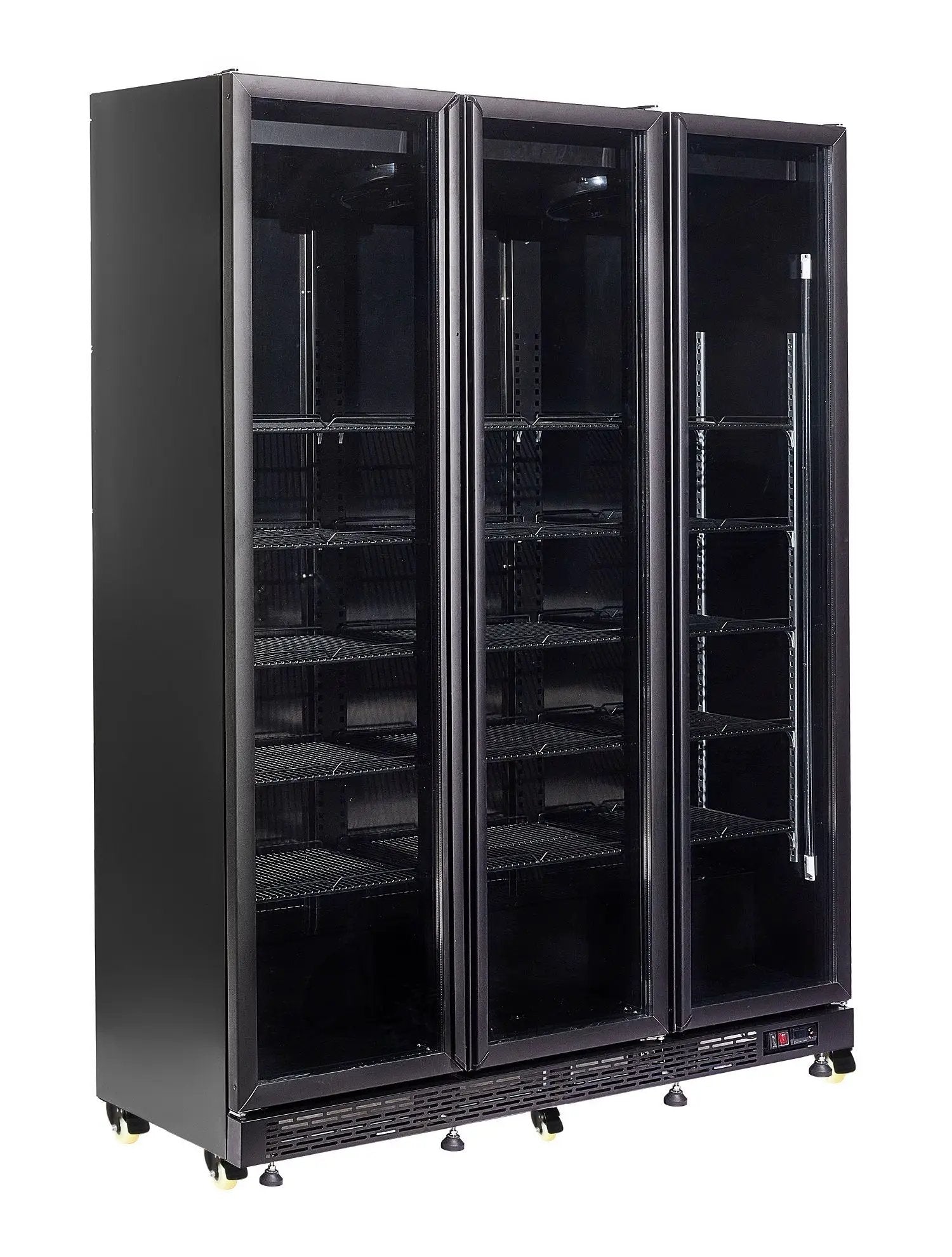 RÉFRIGÉRATEUR 3 PORTES EN VERRE NOIR NAP-1200 *TRANSPORT SUR DEMANDE* 7455.1920 Combisteel by Combisteel