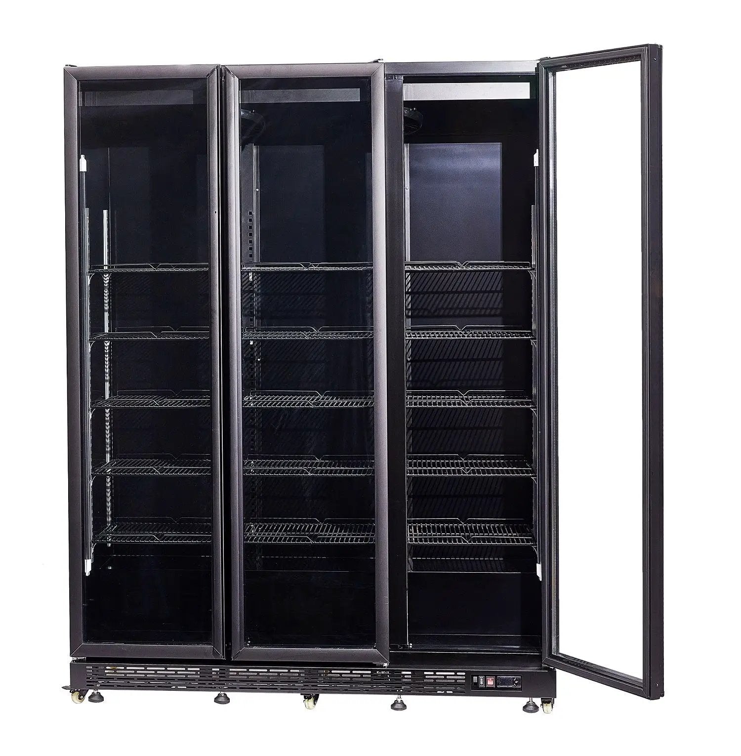RÉFRIGÉRATEUR 3 PORTES EN VERRE NOIR NAP-1200 *TRANSPORT SUR DEMANDE* 7455.1920 Combisteel by Combisteel