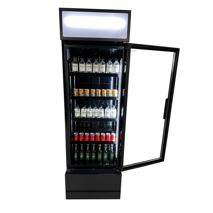RÉFRIGÉRATEUR PORTE EN VERRE FCU-370 BL 7455.2104 Combisteel