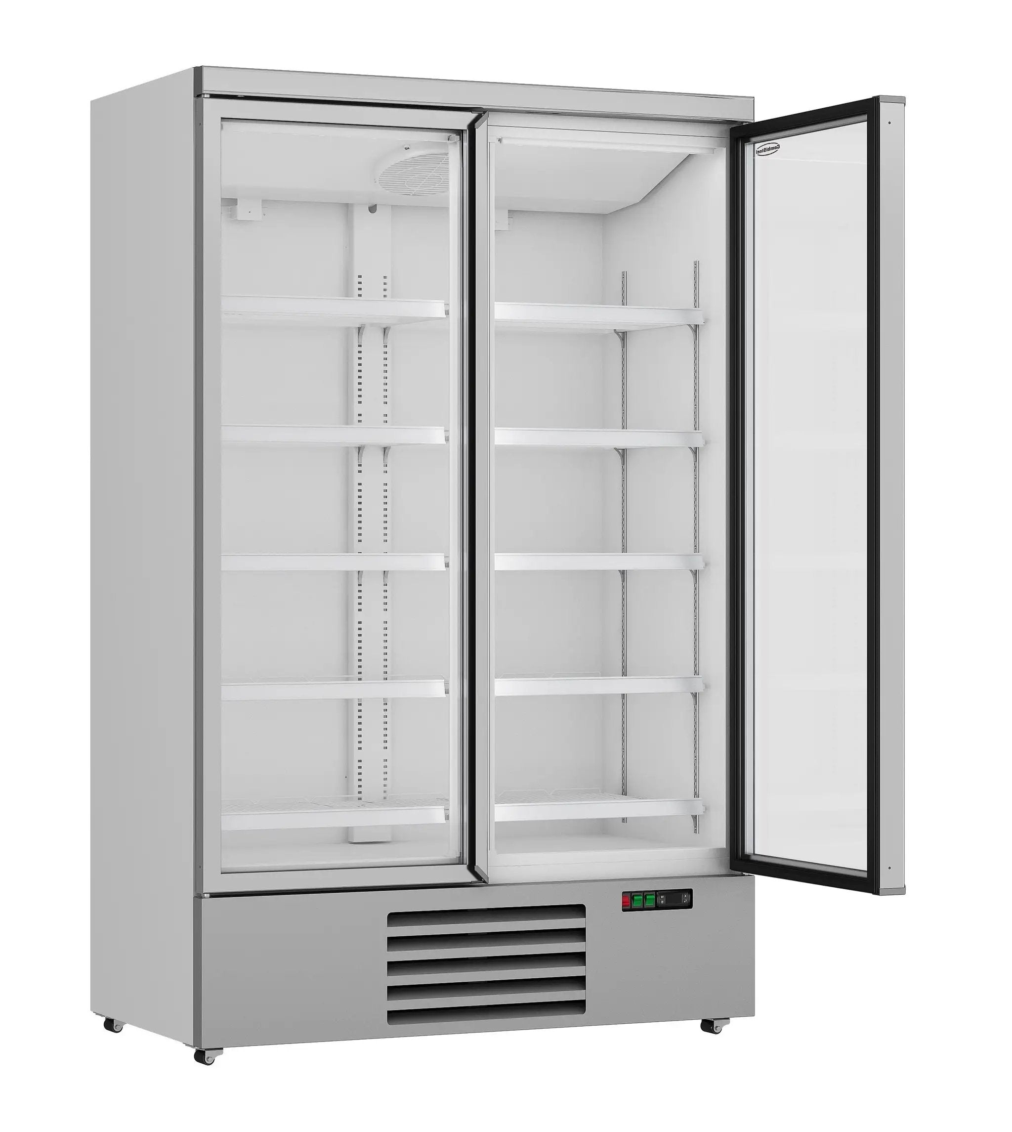 CONGÉLATEUR 2 PORTES EN VERRE JDE-1000F - 7455.2215 - Combisteel by Combisteel