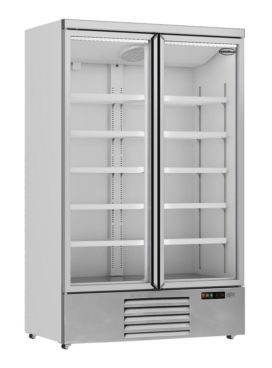 RÉFRIGÉRATEUR 2 PORTES EN VERRE JDE-1000R - 7455.2200 - Combisteel by Combisteel