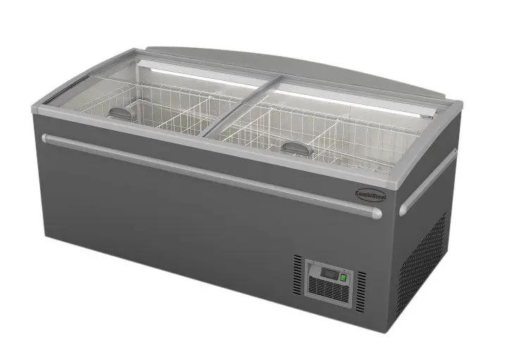 CONGÉLATEUR BAHUT GRIS POUR SUPERMARCHÉ TÊTE DE GONDOLE DÉGIVRAGE AUTOMATIQUE 7455.2660 Combisteel