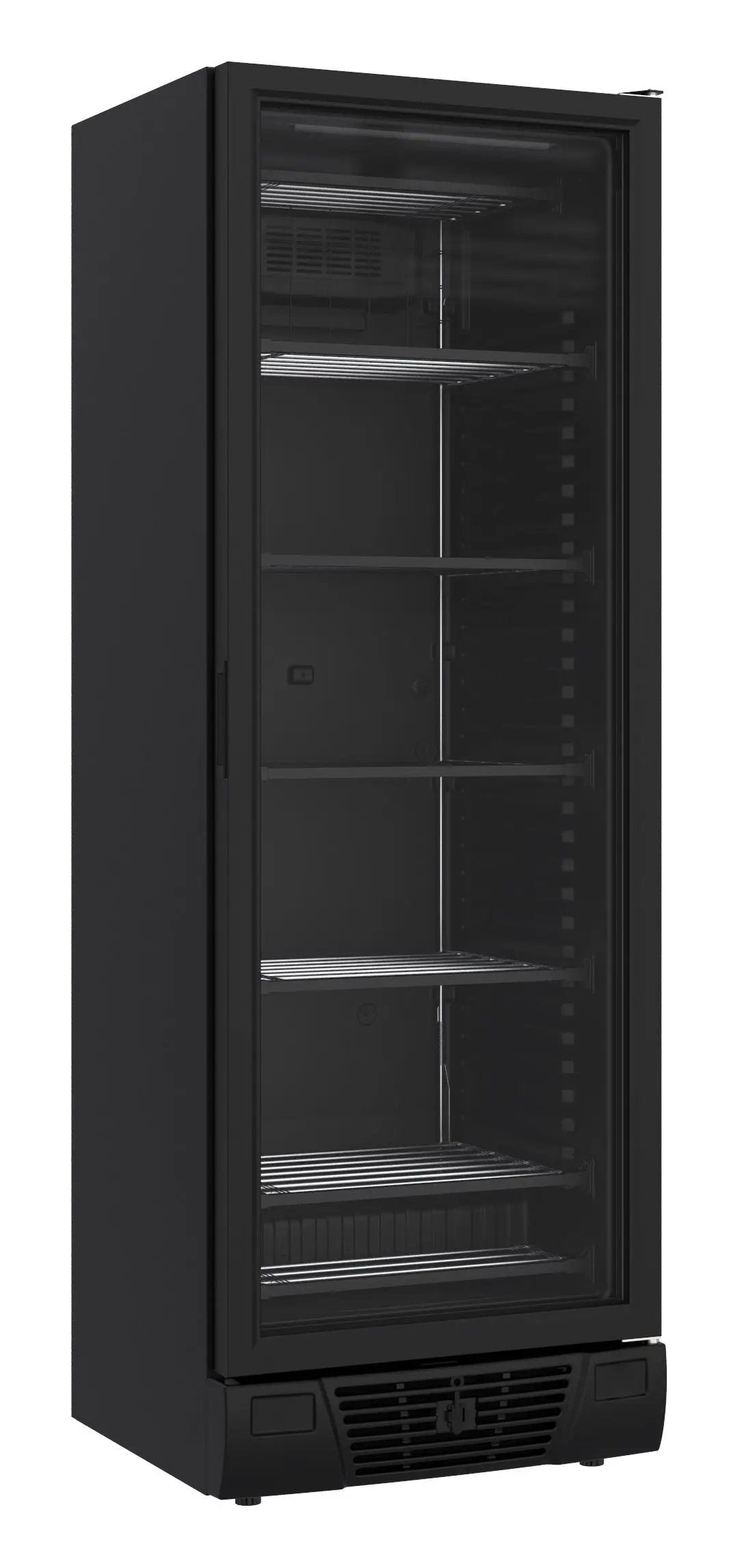 CONGÉLATEUR 1 PORTE EN VERRE NOIR 382L 7464.0064 Combisteel