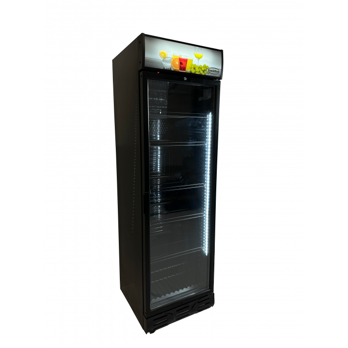 RÉFRIGÉRATEUR 1 PORTE EN VERRE NOIR 7464.0090 Combisteel by Combisteel
