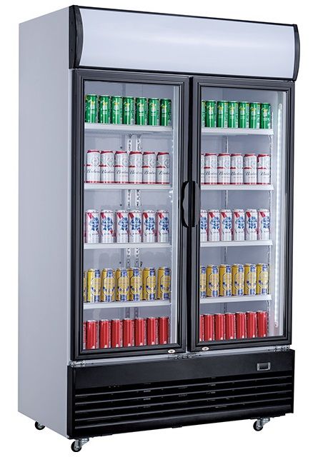 RÉFRIGÉRATEUR 2 PORTES EN VERRE 800L 7527.0100 Combisteel by Combisteel