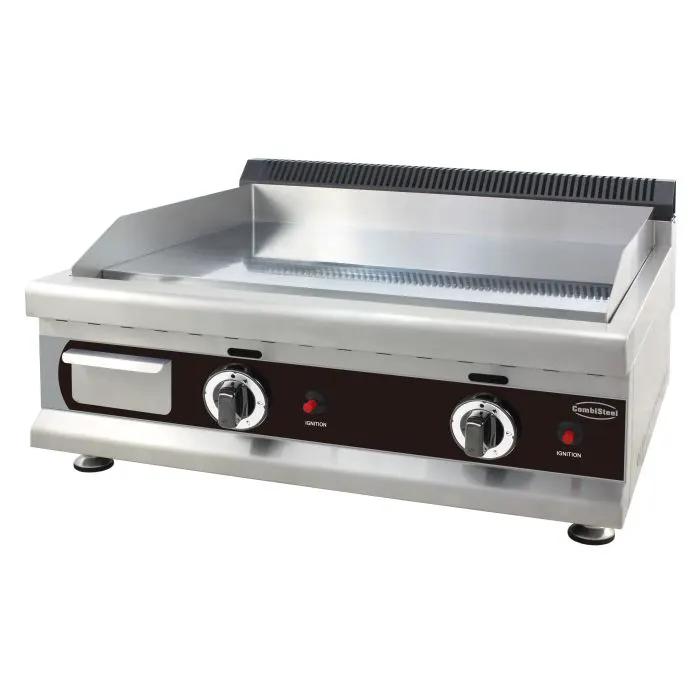 PLAQUE GRILLE À GAZ CHROME 800 PROPANE - 7539.0040 - Combisteel by Combisteel