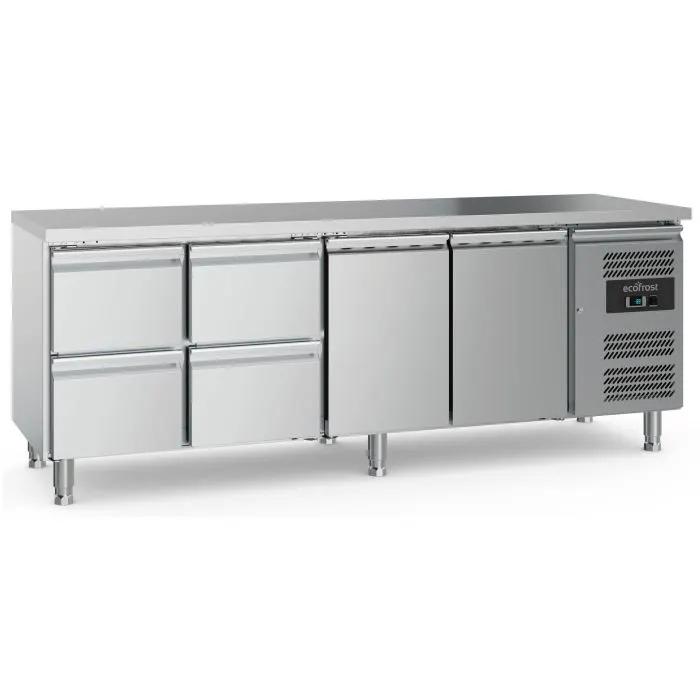 700 TABLE RÉFRIGÉRÉE 2 PORTES ET 4 TIROIRS - 7950.5180 - Ecofrost by Ecofrost