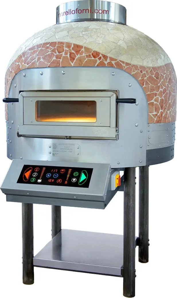 Four Napolitain électrique rotatif 6 pizzas CUPOLE MOSAIQUE - FRV100 CM - Morello Forni by Morello Forni