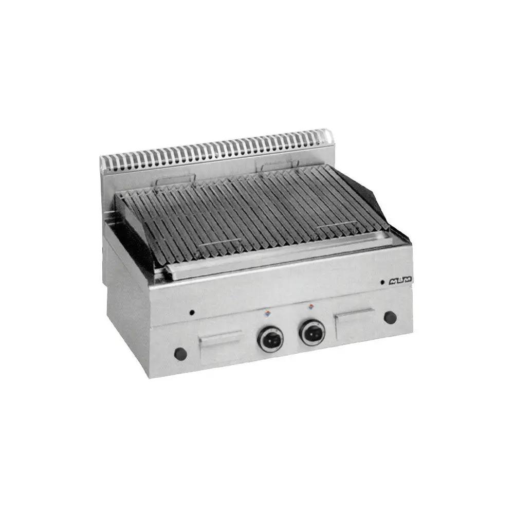Grill à pierre lavique gaz double grille poisson Charcoal Top L800 Gamme MINIMA 600 - GPL86P - MBM by MBM