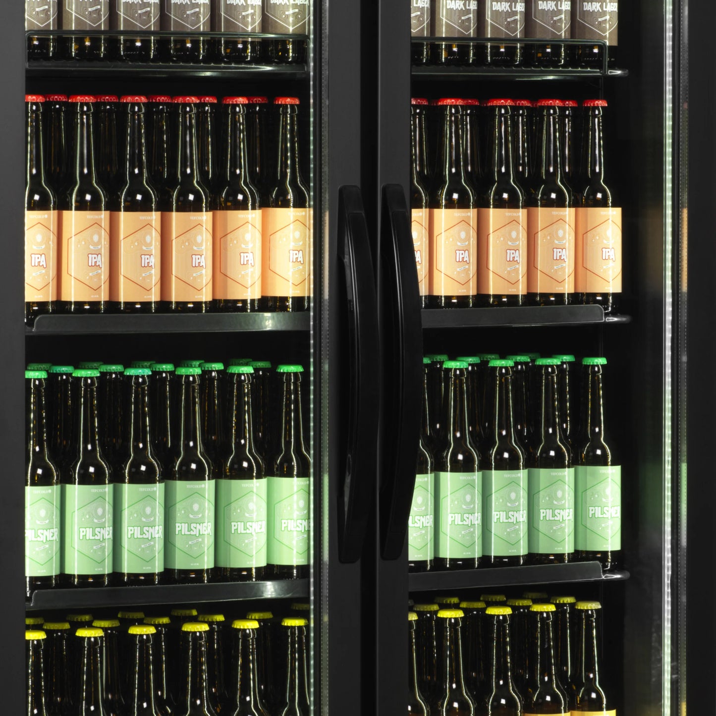 Vitrine réfrigérée noire FS890H BLACK Tefcold