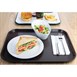 Plateau fast food en plastique Olympia Kristallon marron by Gastronoble