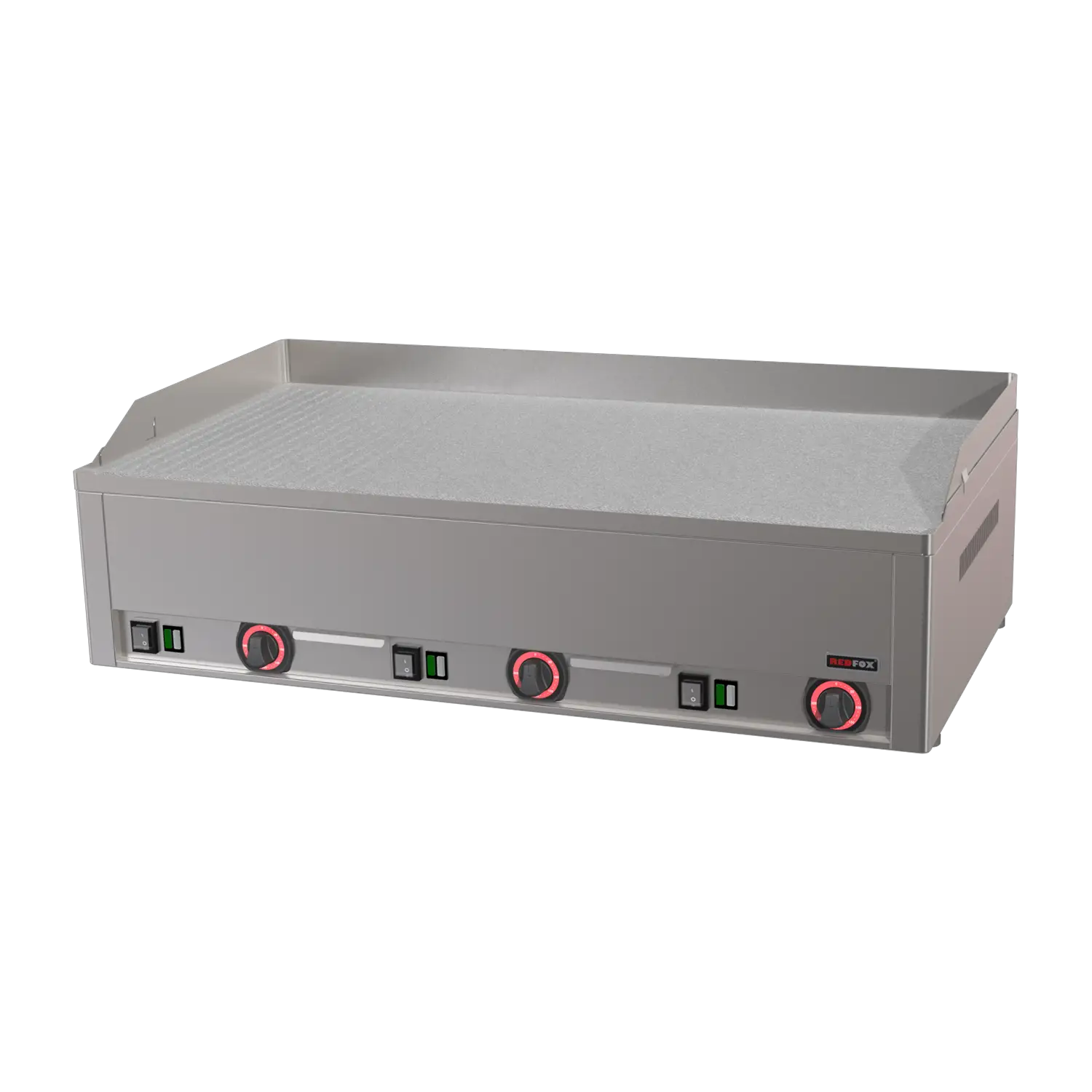 Plaque de cuisson 97x48 électrique chrome durable combinée TOP 400 V | REDFOX - FTHRC 90 E