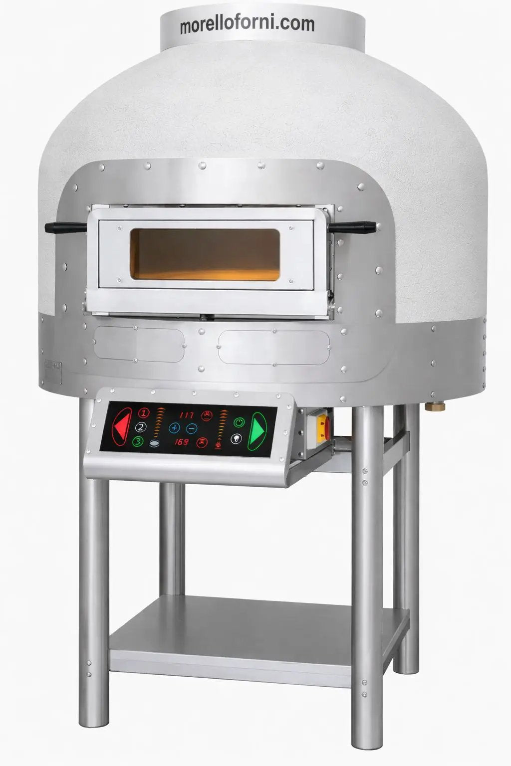 Four napolitain Rotatif électrique 6 pizzas Coupola Base - FRV 100-CB - Morello Forni by Morello Forni