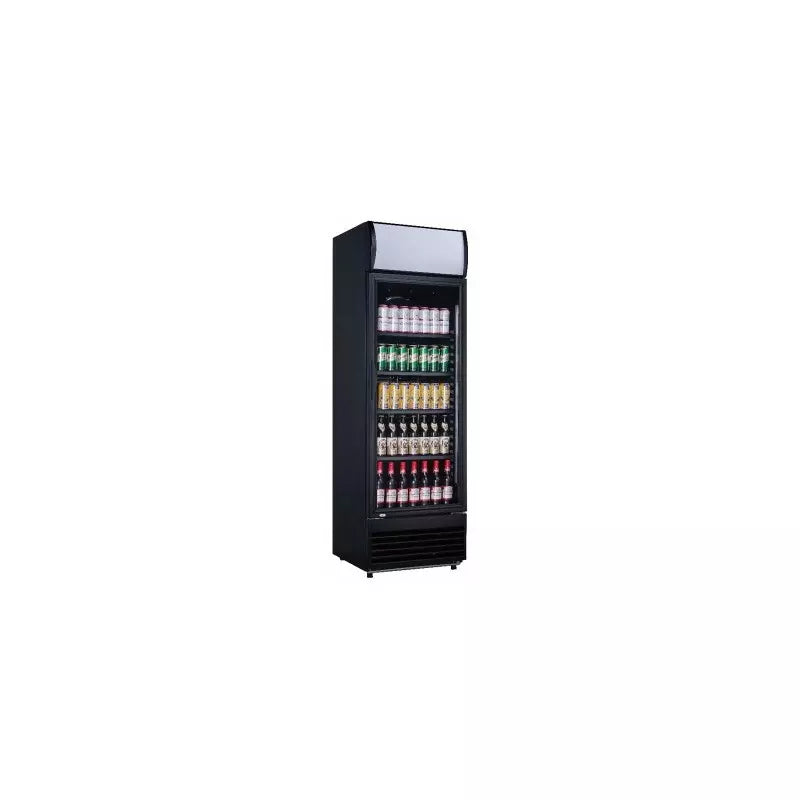Armoire à boissons 1 porte battante bandeau lumineux 350 L by Cuistance