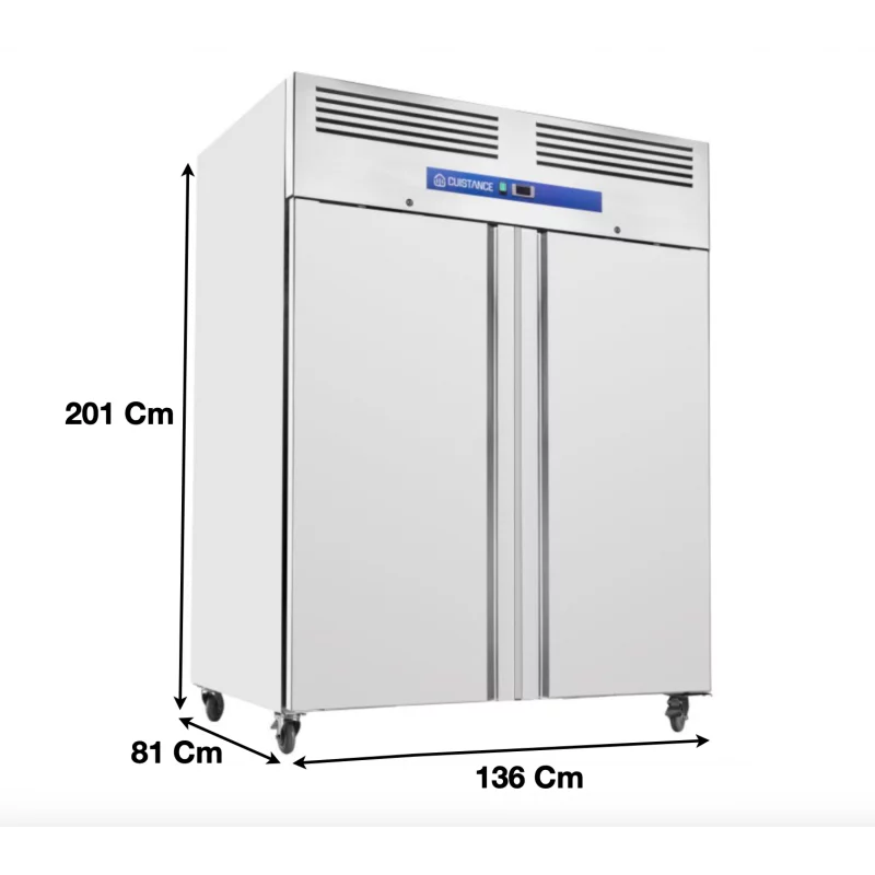 Armoire réfrigérée négative GN2/1 1200 L 2 Portes tropicalisé - GN1200BT - Cuistance