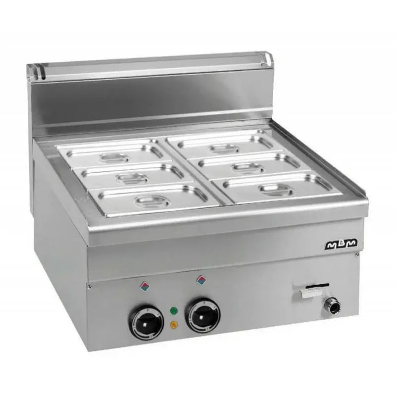 Bain Marie professionnel - électrique- à poser - GN 1/1 + GN 1/4 + GN 1/4- EBM66 - MBM by MBM