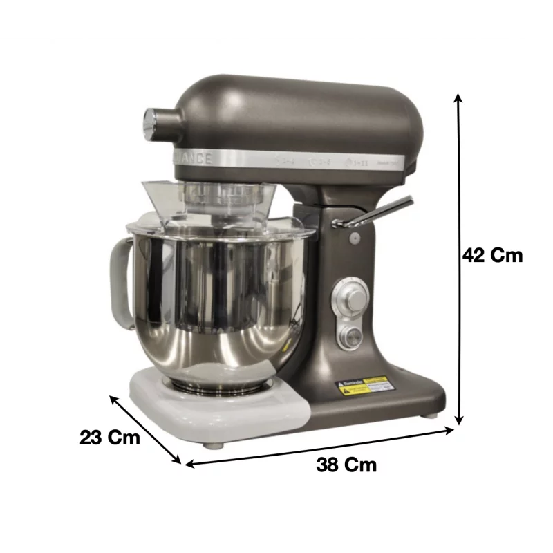 Batteur mélangeur 7 litres gris - 7500G - Cuistance by Cuistance