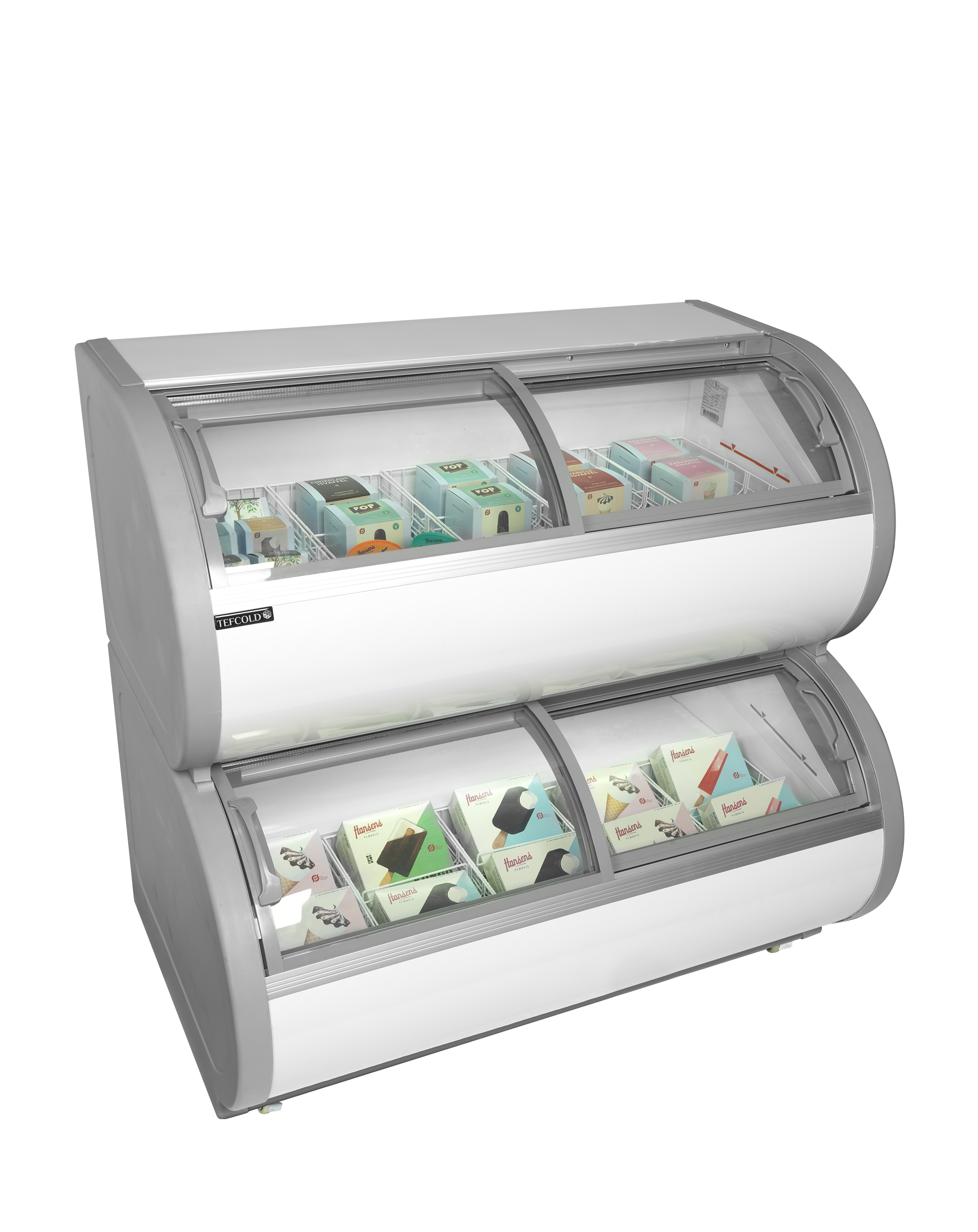 Vitrine froid négatif à deux niveaux - TEFCOLD - TD500-45261 by TEFCOLD