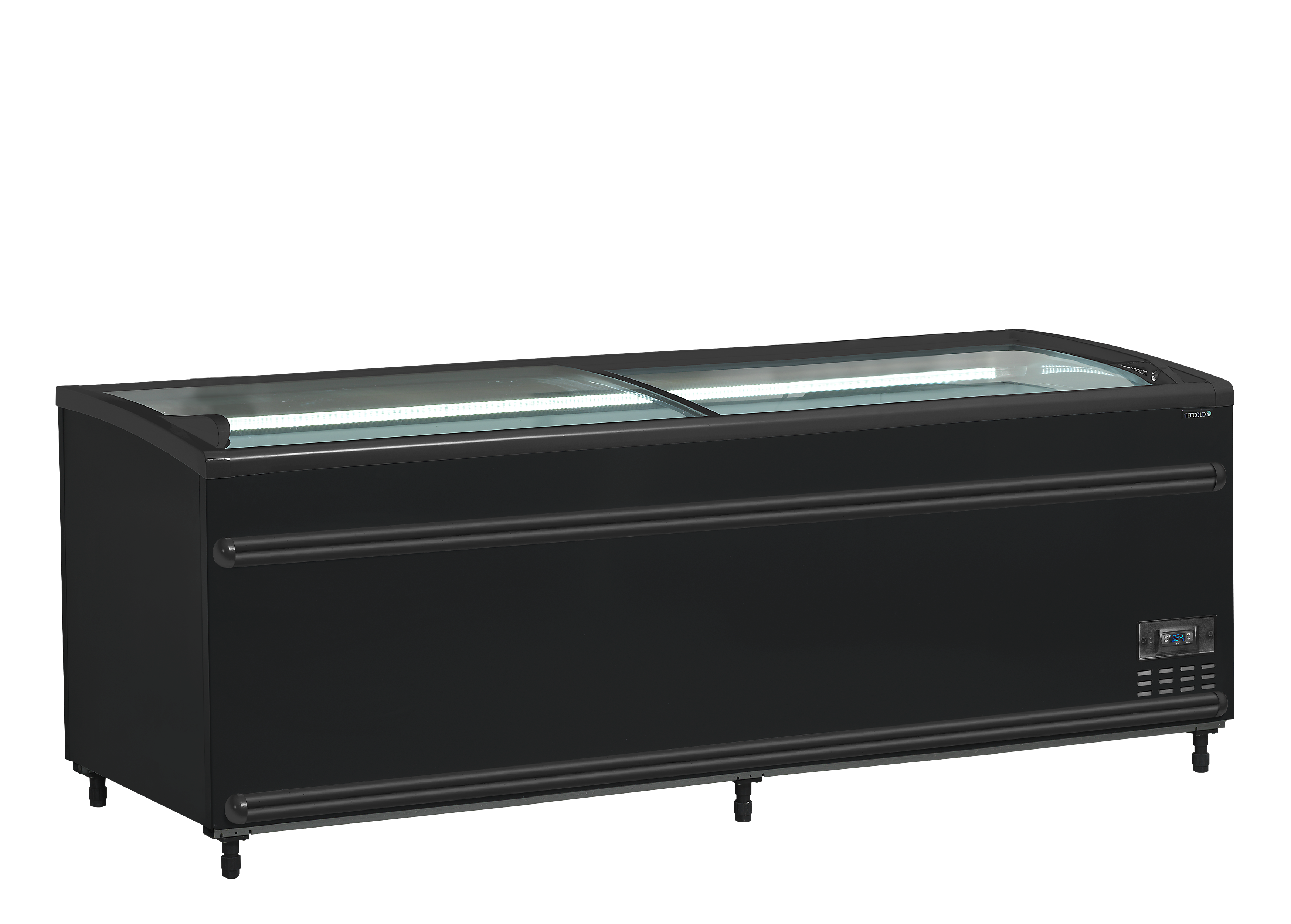 Congélateur réfrigérateur de supermarché Bi température noir - TEFCOLD - SFI210B-CF-VS-41061 by TEFCOLD
