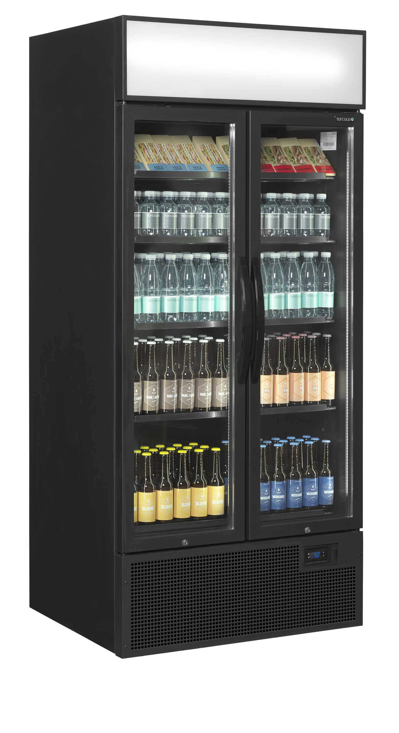 Armoire réfrigérée à boisson vitré noir - TEFCOLD - FSC891H-BLACK-49271 by TEFCOLD