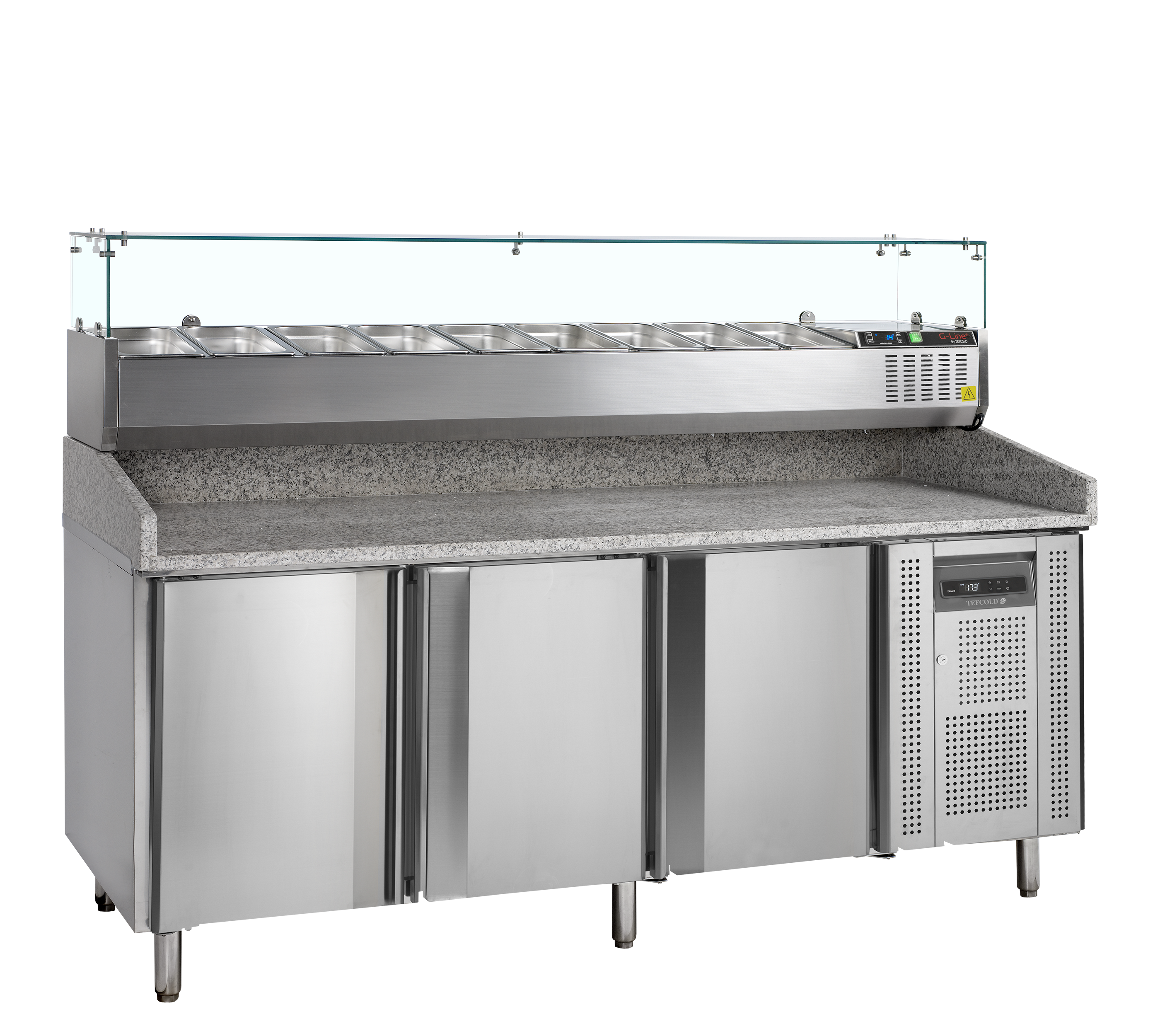Table à pizza avec saladette incluse - TEFCOLD - PT1300-GVC38-200-67416 by TEFCOLD