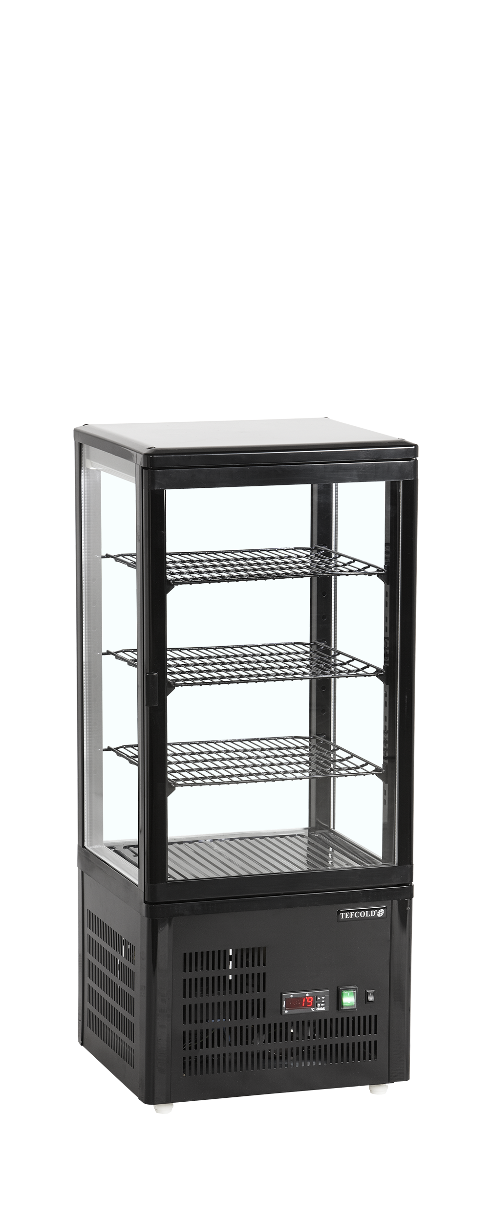 Vitrine 4 faces vitrée - TEFCOLD - UPD80-BLACK-16064 by TEFCOLD