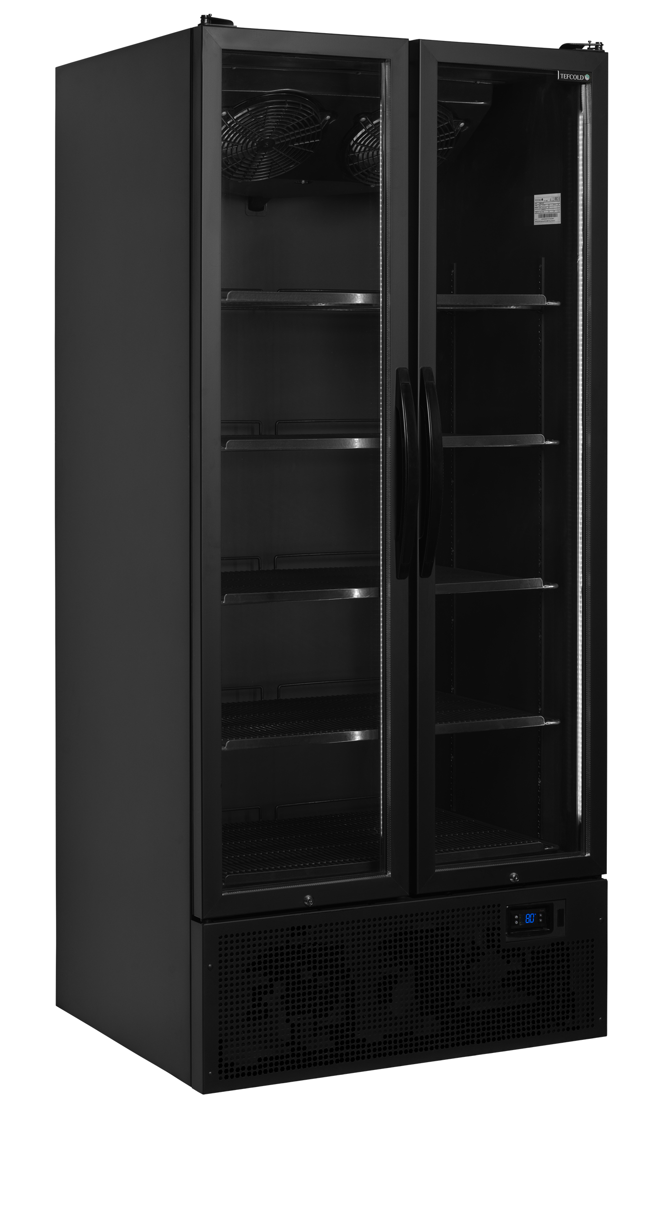 Armoire réfrigérée à boisson vitré noir - TEFCOLD - FS890H-BLACK-34753 by TEFCOLD