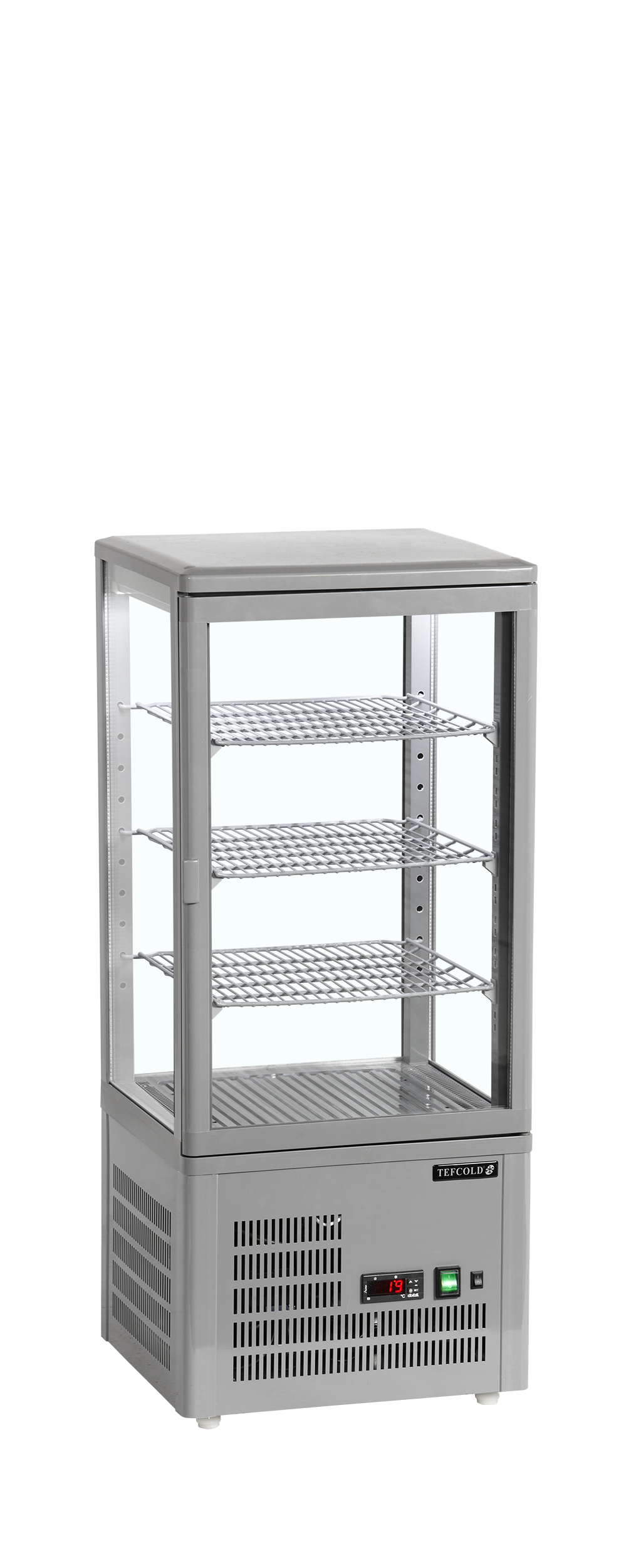 Vitrine 4 faces vitrée - TEFCOLD - UPD80-GREY-16065 by TEFCOLD