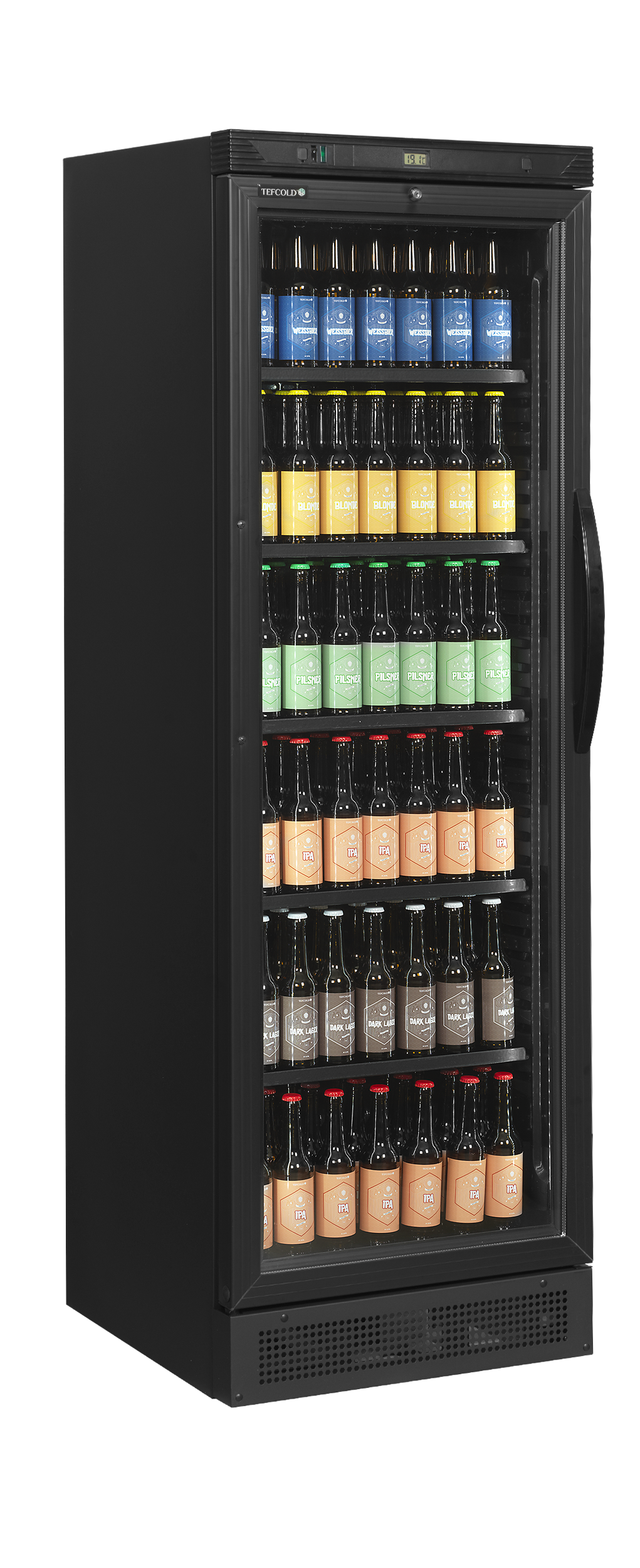 Armoire à boissons, charnières côté gauche - TEFCOLD - CEV425-BLACK-L-H-43909 by TEFCOLD