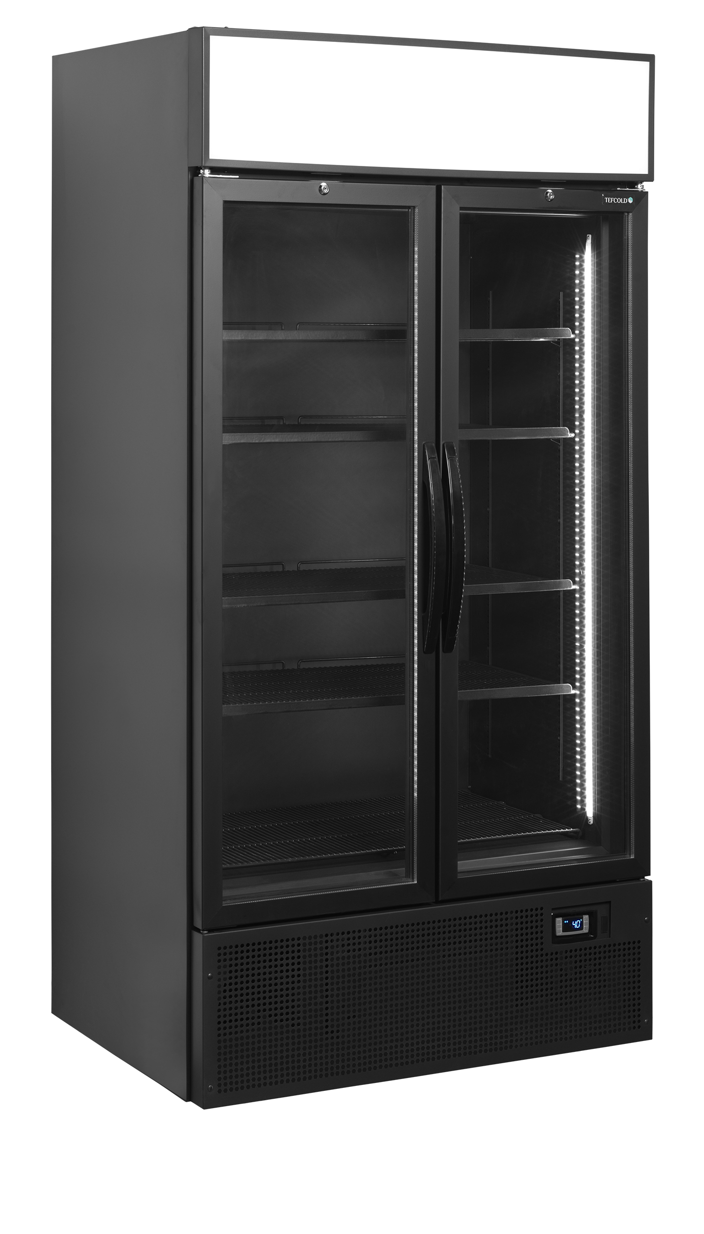 Armoire réfrigérée à boisson vitré noir - TEFCOLD - FSC1000H-BLACK-34754 by TEFCOLD