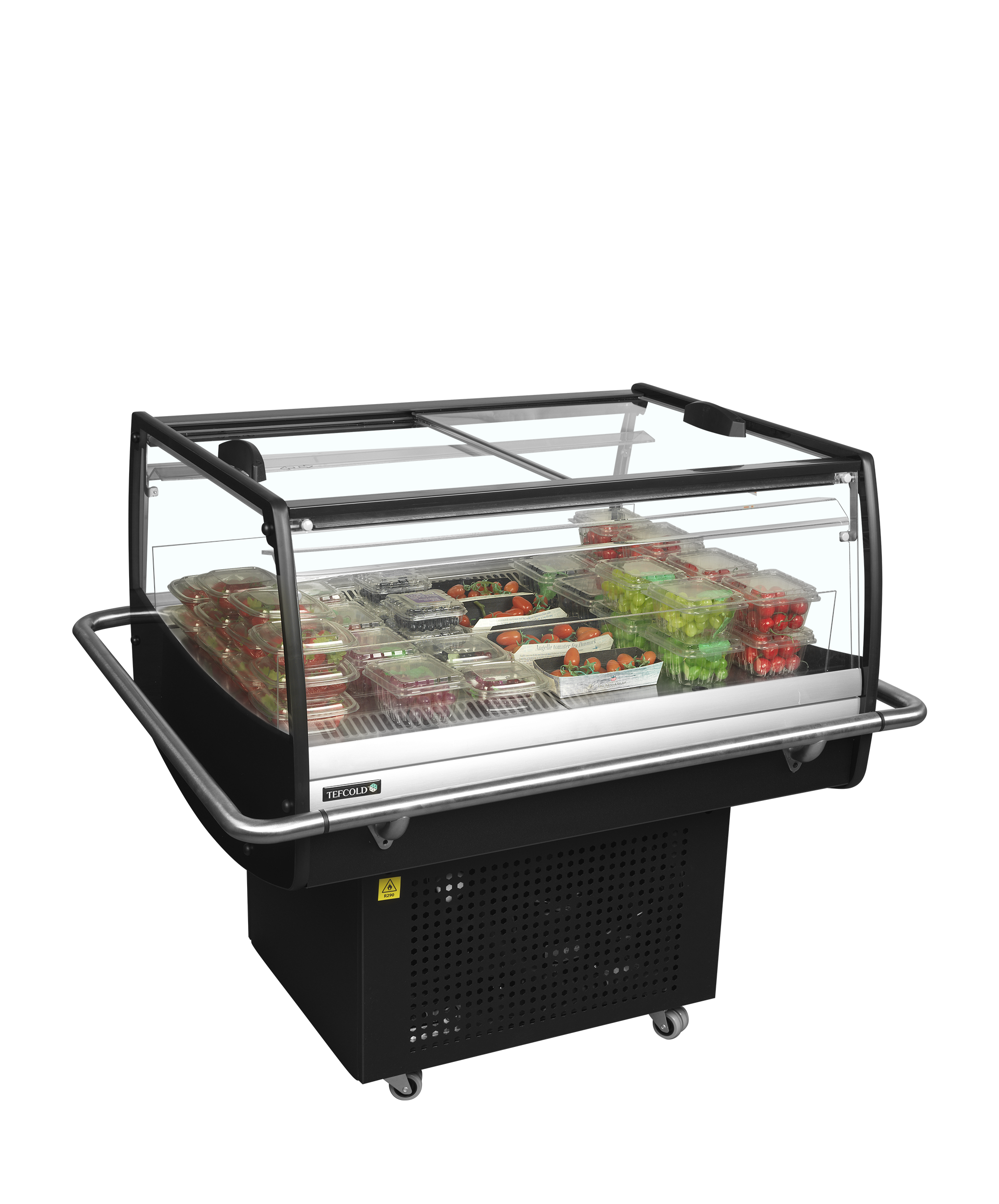 Réfrigérateur noir pour achats impulsifs - TEFCOLD - PDC90SL-2-52189 by TEFCOLD