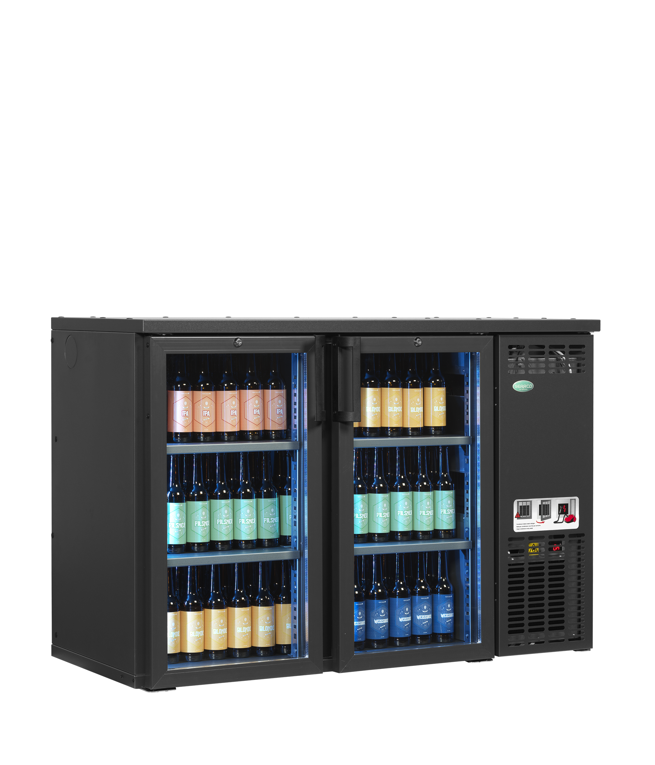 Arrière bar vitré haut de gamme - Serrco by TEFCOLD - SCL-22GMU-68921 by Serrco by TEFCOLD