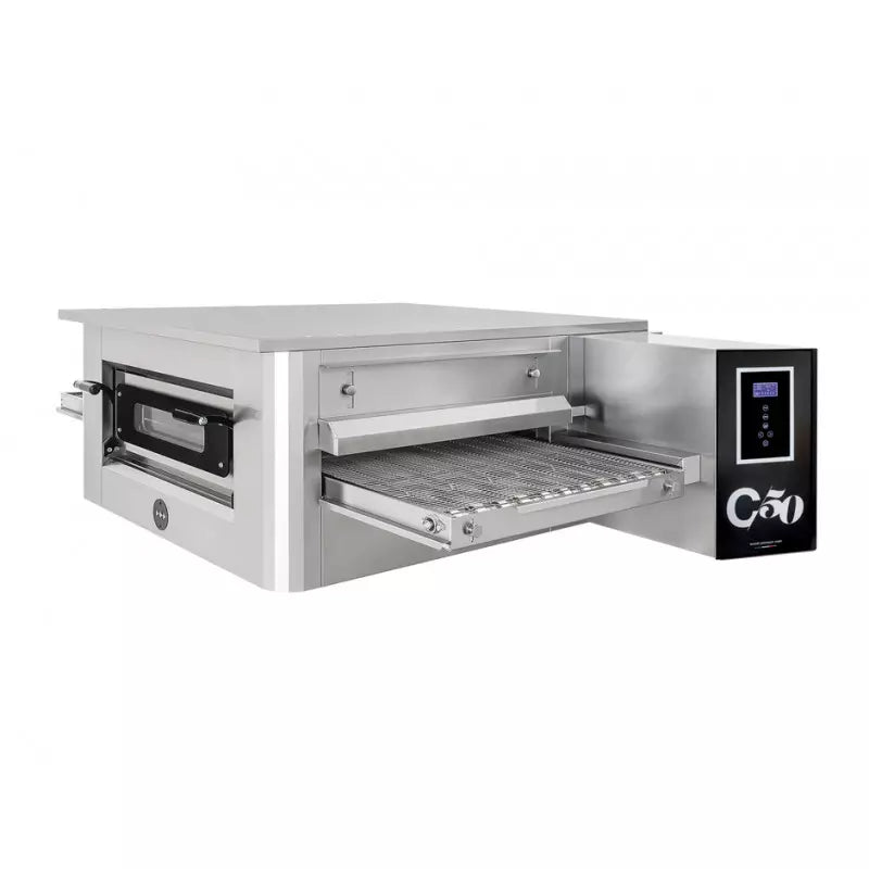 Four convoyeur électrique pizza pain pâtisserie 30 pizzas de Ø 30 cm par heure TunnelC50 Prismafood