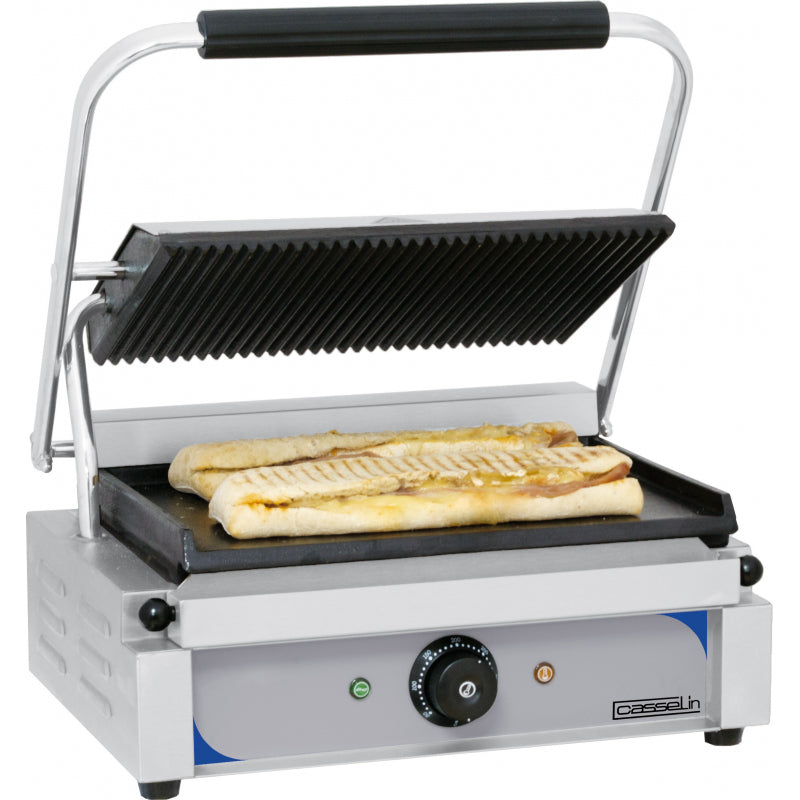 Grill Panini plaques Rainurée - Lisse - CGPRL - Casselin