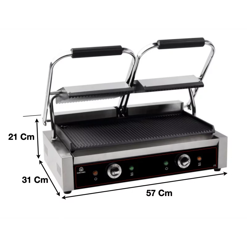 Grill à panini double - PG2SA - Cuistance
