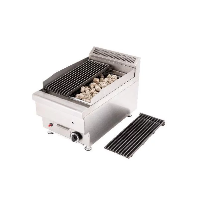 Grill charcoal pierre de lave à gaz 1 brûleur - GCHD400 - Cuistance