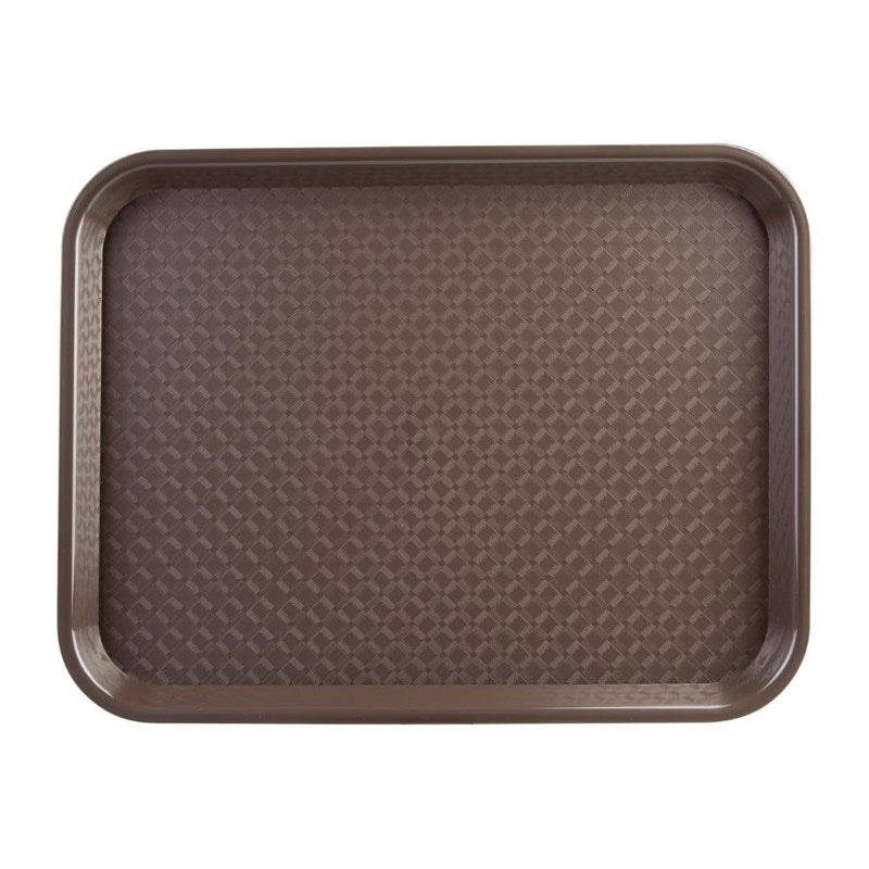 Plateau fast food en plastique Olympia Kristallon marron by Gastronoble