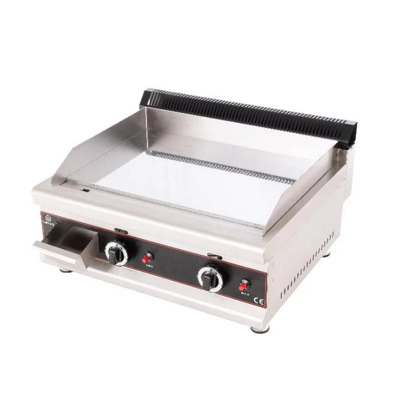 Plaque à snacker 650 mm chromé à gaz 2 brûleurs - GG600D - Cuistance