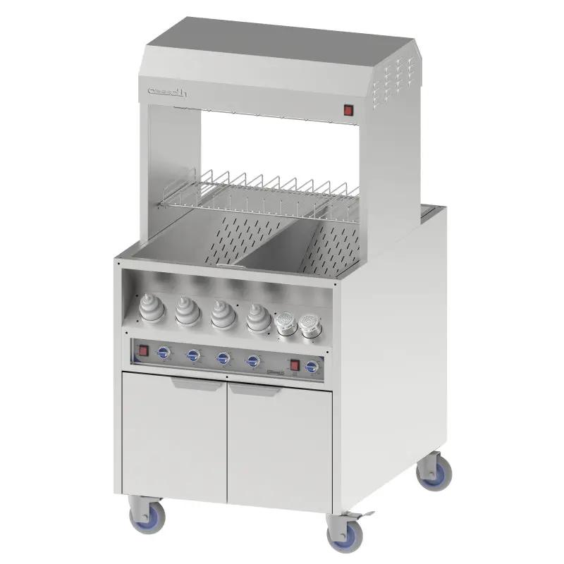 Poste de salage chauffe sauce traversant 800 - CPDSCST800 - Casselin