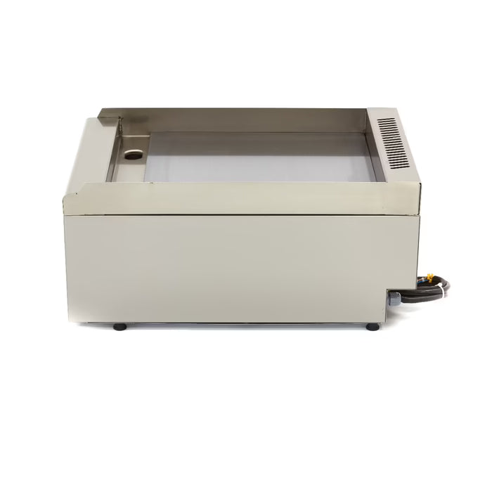 Gril de qualité commerciale - lisse - unité simple - profondeur 60 cm - électrique