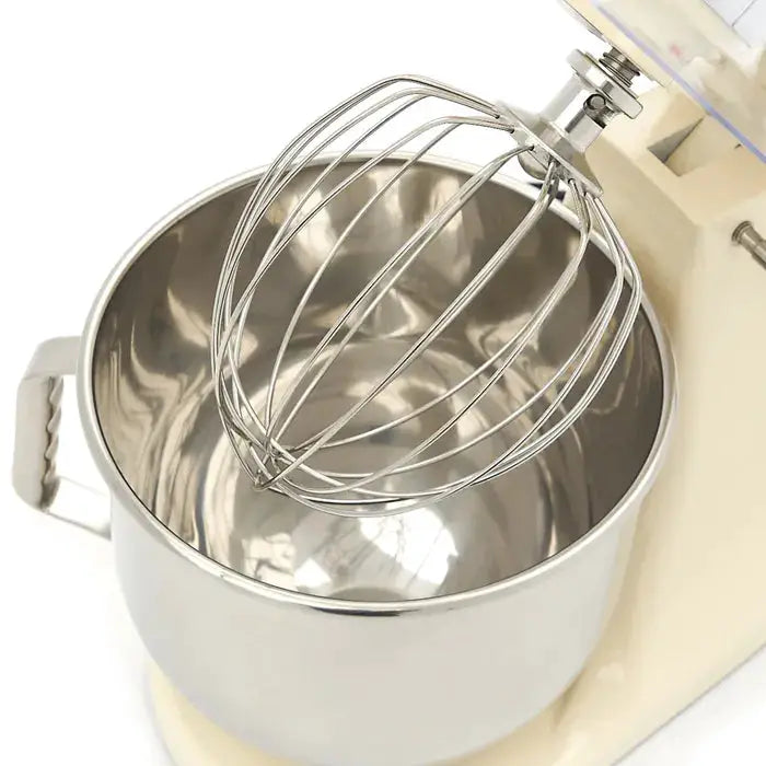 Batteur Mélangeur planétaire - 7 L - 11 vitesses - jusqu'à 2 kg de pâte - ivoire