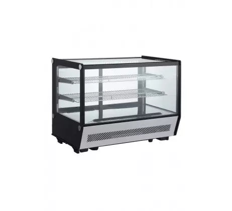 Vitrine réfrigérée panoramique avec vitrage rectangulaire 120 L