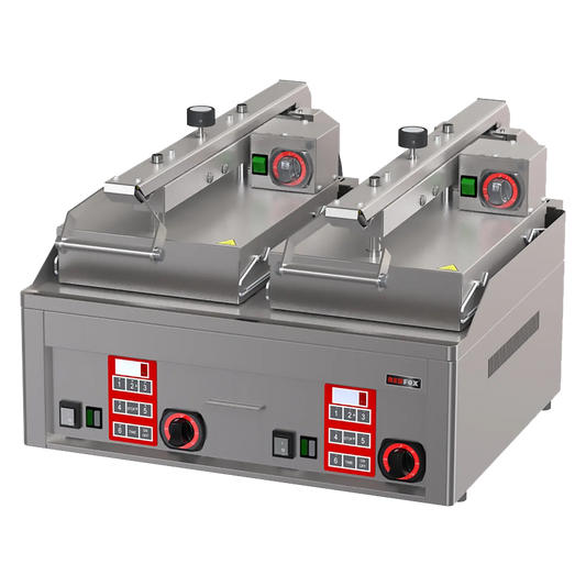 Clam - Steak gril semi-automatique chrome durable | REDFOX - KDA 66 ED - Redfox